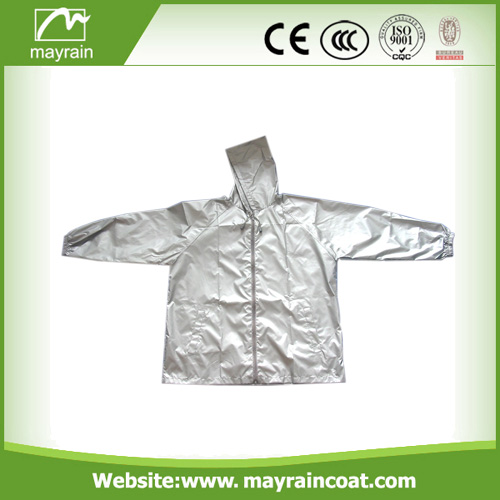 Giacca per esterno in poliestere grigio Gray Polyester Outdoor Jacket