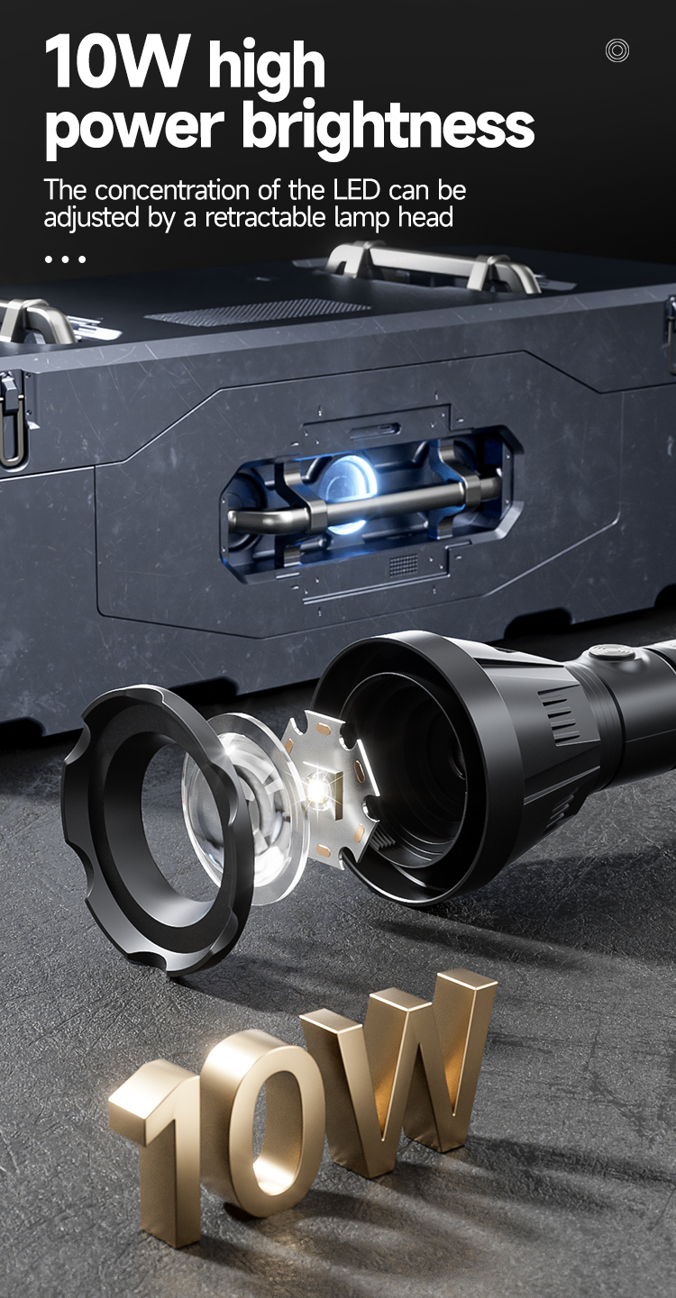 03-9193A-Wide Range High Power LED Tactical Flashlight Torch 03-9193A-Wide Range High Power LED Tactical Flashlight Torch