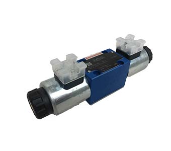 Directional spool valve with solenoid actuation