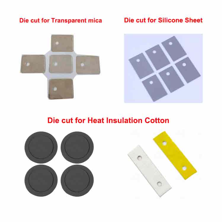 Aplicación de la máquina troqueladora de superficie plana Algodón de aislamiento térmico Flatbed Die Cutting Machine Application Heat Insulation Cottont