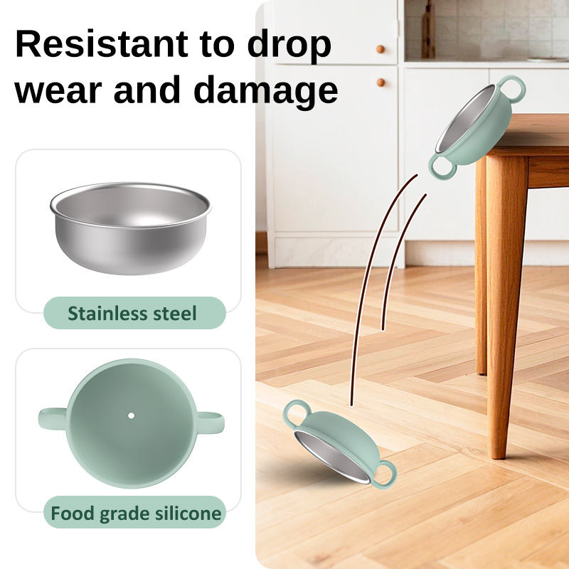 silicone ss bowl MFZ-D007 silicone ss bowl MFZ-D007