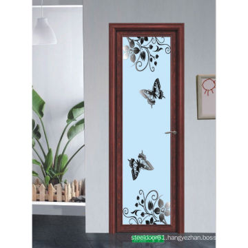 Glass Design Aluminium Bedroom Toilet Bathroom Interior Door Price China Manufacturer