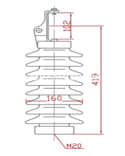 изолятор линии 57-23 line post insulator 57-23