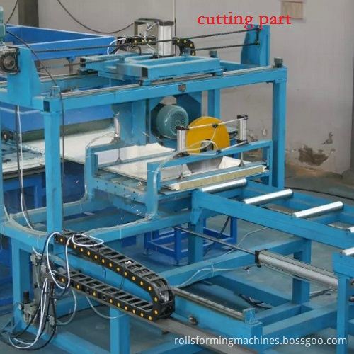 eps rock wool sandwich panel production line 