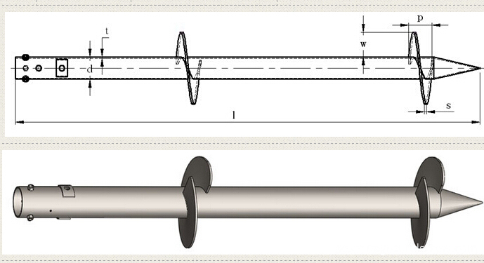 Jordskruv ground screw