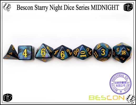 Sternennachtwürfel-3 Starry Night Dice-3