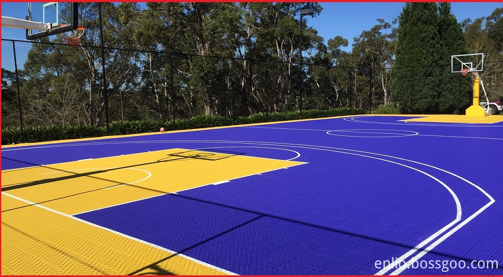 Enlio Outdoor Basketball Court Tiles Fiba Bossgoo Com