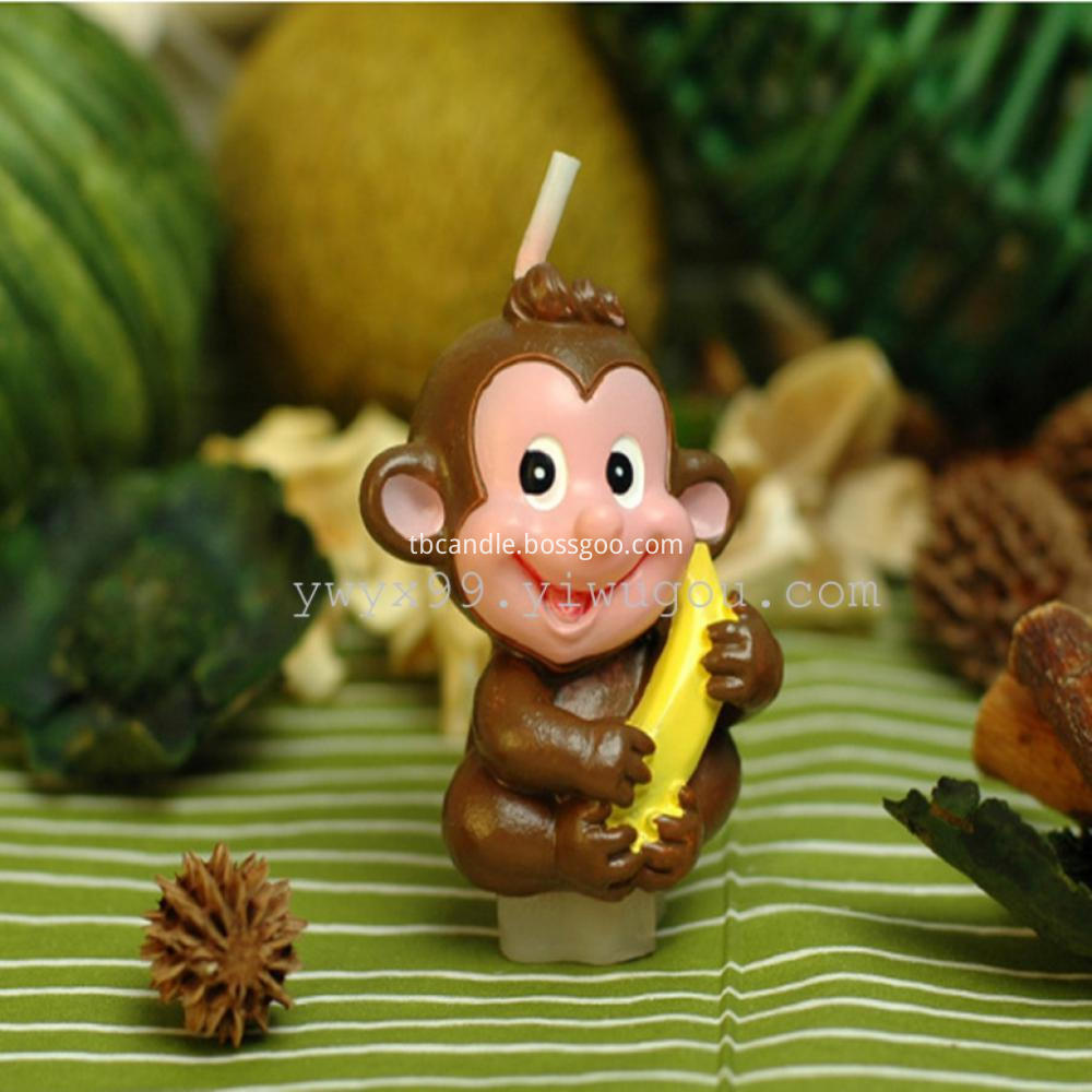 monkey shape Birthday candle