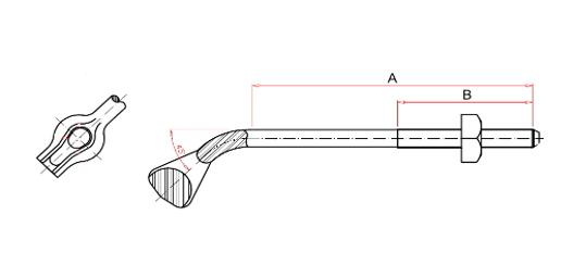 thimble eye bolt drawing 2 thimble eye bolt drawing 2