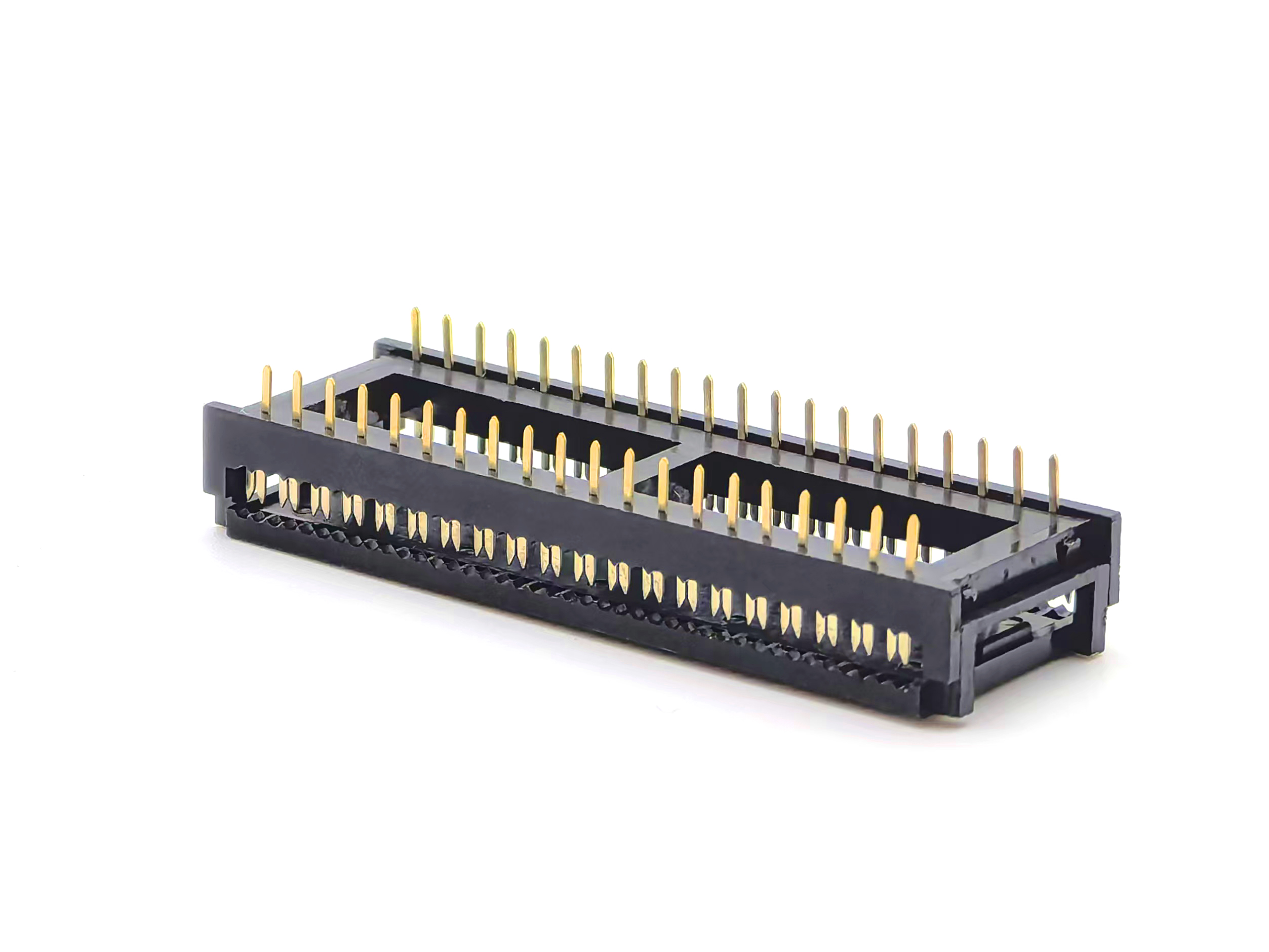 Wide-type 0.6DIP 2.54*15.24FD/40P IDC Connector Two-piece Half-gold Wide-type 0.6DIP 2.54*15.24FD/40P IDC Connector Two-piece Half-gold