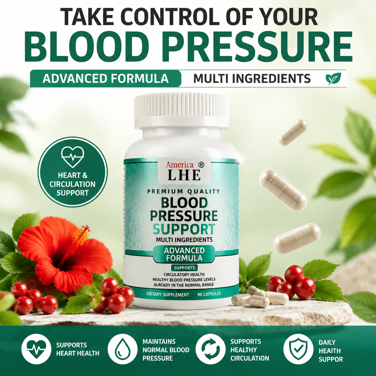 Blood Pressure Support Capsules8 Blood Pressure Support Capsules8