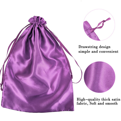 Customize Logo Silk Drawstring Pouch Satin Wig Bags Supplier, Supply Various Customize Logo Silk Drawstring Pouch Satin Wig Bags of High Quality