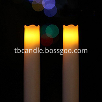 Real wax LED taper candle