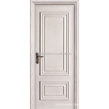 2 Panel Swing Opening White Painted Veneered Interior Mdf Raised