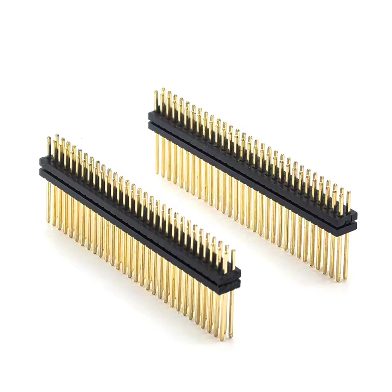 1.27mm Pitch Pin Header Connector Dual Row Straight Two-Layer Plastic SQ0.4mm H2.0mm 2*30P 1.27mm Pitch Pin Header Connector Dual Row Straight Two-Layer Plastic SQ0.4mm H2.0mm 2*30P