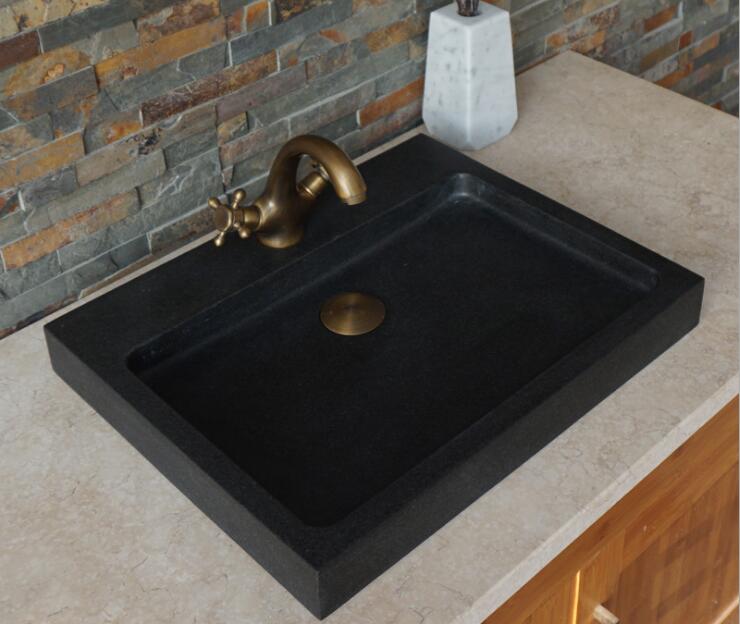 Fregadero de granito negro indio Indian Black granite sink