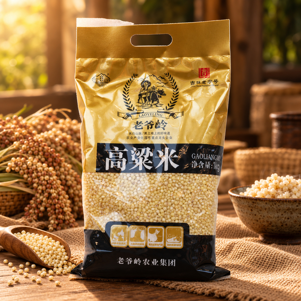 Organic mixed grain sorghum rice3 Organic mixed grain sorghum rice3