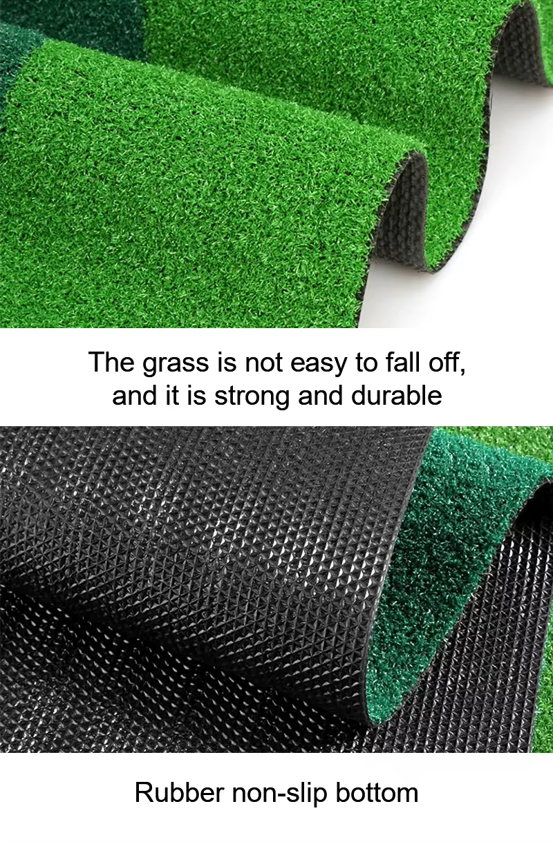 Custom Logo Plastic Golf Putting Green Mat with Auto Ball Return System 2 Holes Golf Practice Trainer7 Custom Logo Plastic Golf Putting Green Mat with Auto Ball Return System 2 Holes Golf Practice Trainer7