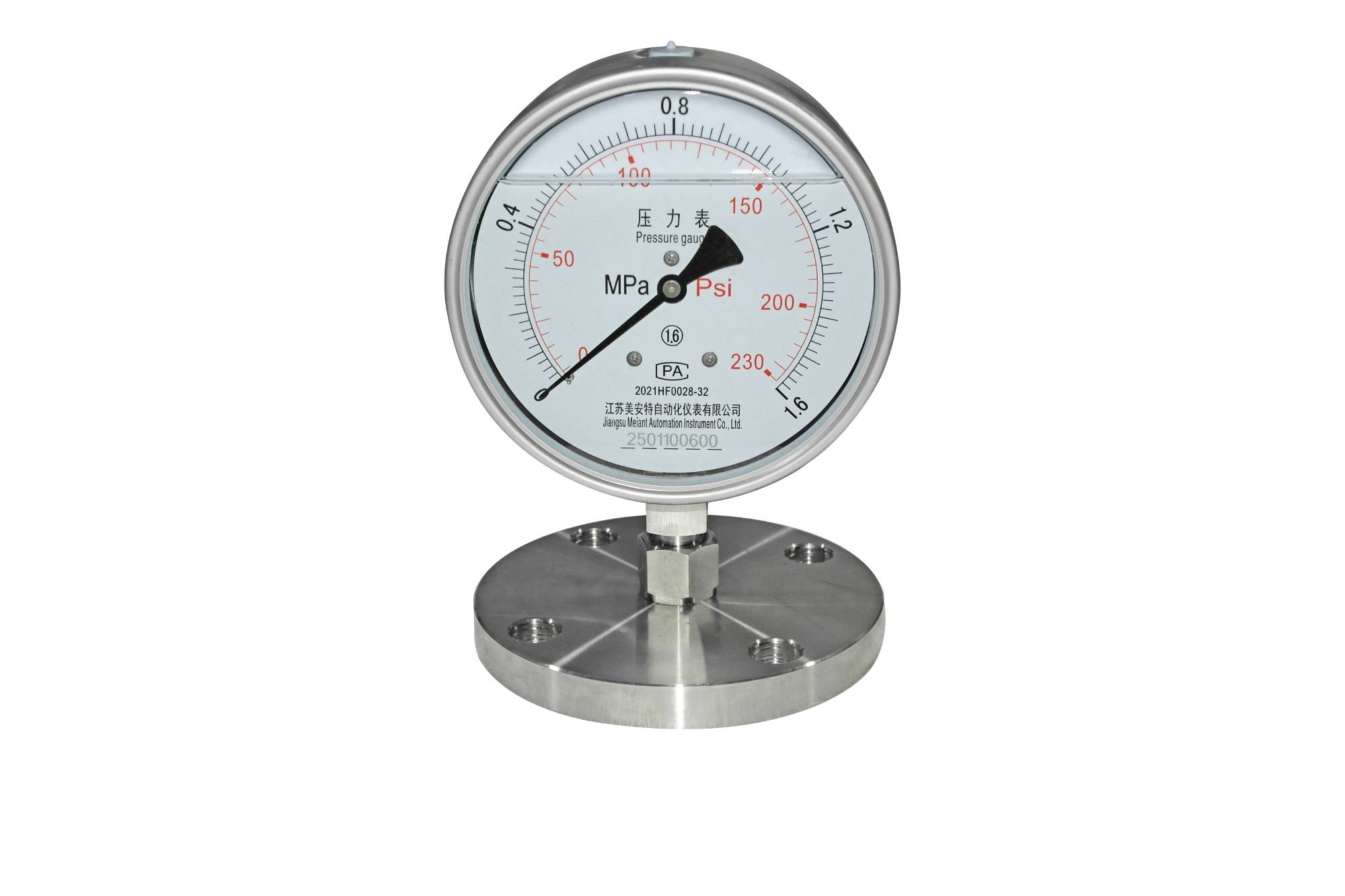 Stainless steel pressure gauge Stainless steel pressure gauge