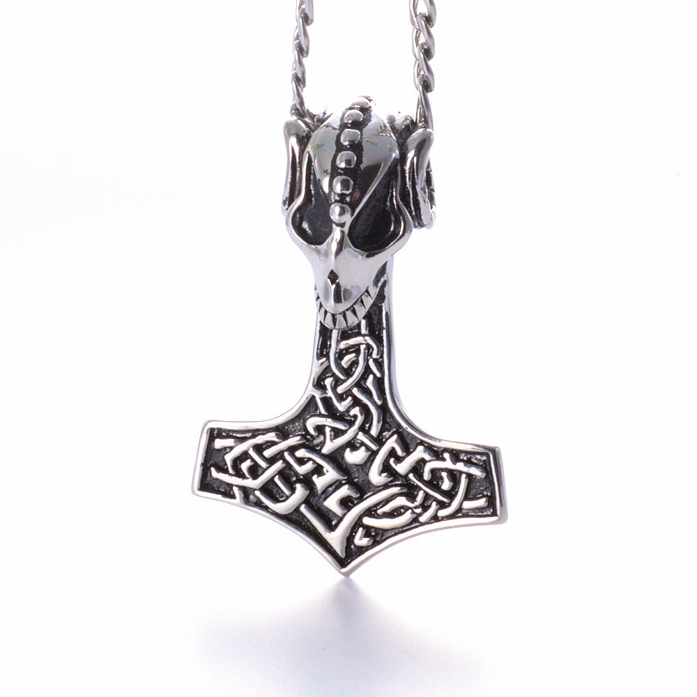 カスタムステンレス鋼キャスティングネックレススカルヘッドペンダント Custom Stainless Steel Casting Necklace Skull Head Pendant