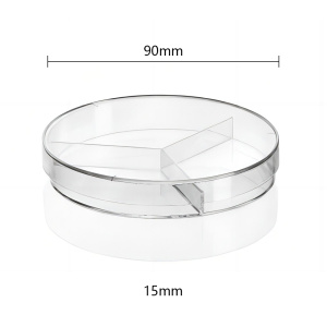90*15mm 3 Compartments - Petri Dish/Plate 90mm-Sterile