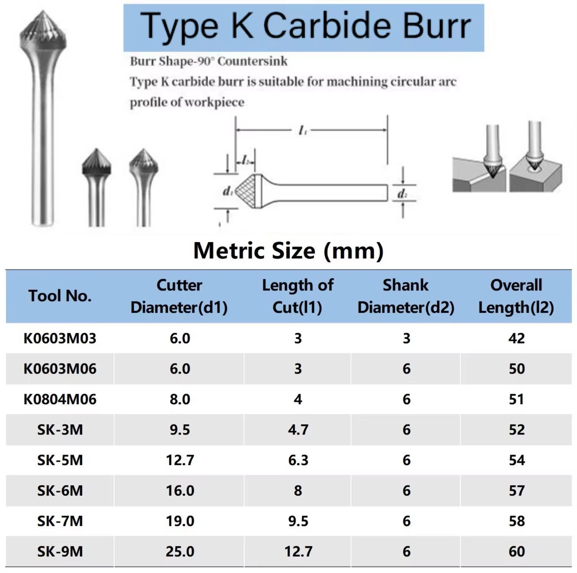 cemented carbide rotary file cemented carbide rotary file