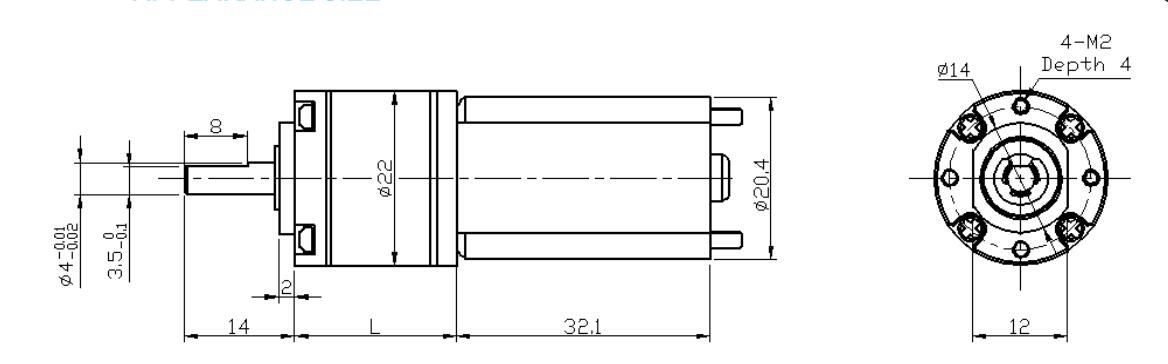 22mm dc planetary gear motor