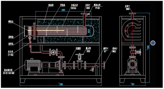Conducting oil Electric Heater Conducting oil Electric Heater