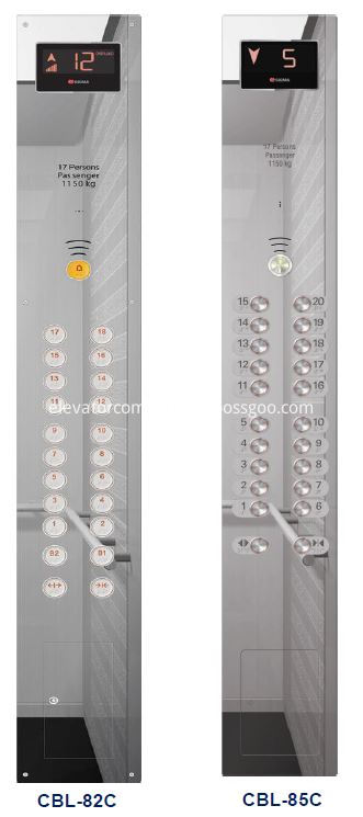 Sigma Elevator COP LOP HPI With Mirror Finished Stainless Steel Sigma Elevator COP LOP HPI With Mirror Finished Stainless Steel