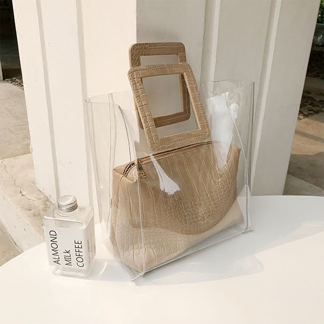 명확한 PVC 핸드백 Clear Pvc Handbag