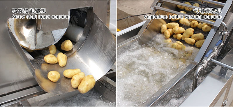 Potato processing production line Potato processing production line