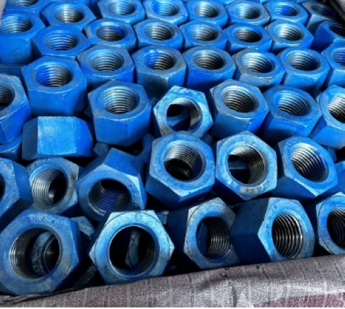 A563 Gr. Dh & 2h Heavy Hex Nut HDG with blue Wax A563 Gr. Dh & 2h Heavy Hex Nut HDG with blue Wax