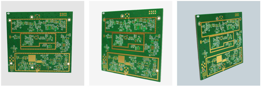 6-laags Rogers + FR4 gemengd medium hoogfrequent printplaat 6-layer Rogers + FR4 Mixed Medium High Frequency Printed Circuit Board
