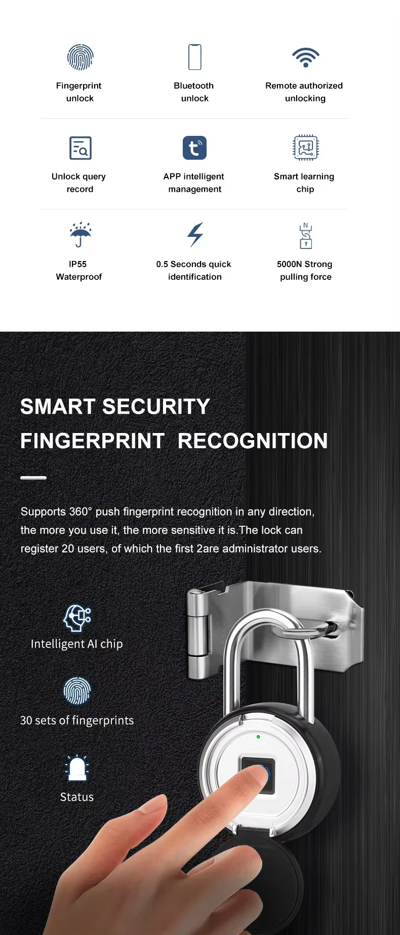 8 Anti-theft Padlock 8 Anti-theft Padlock