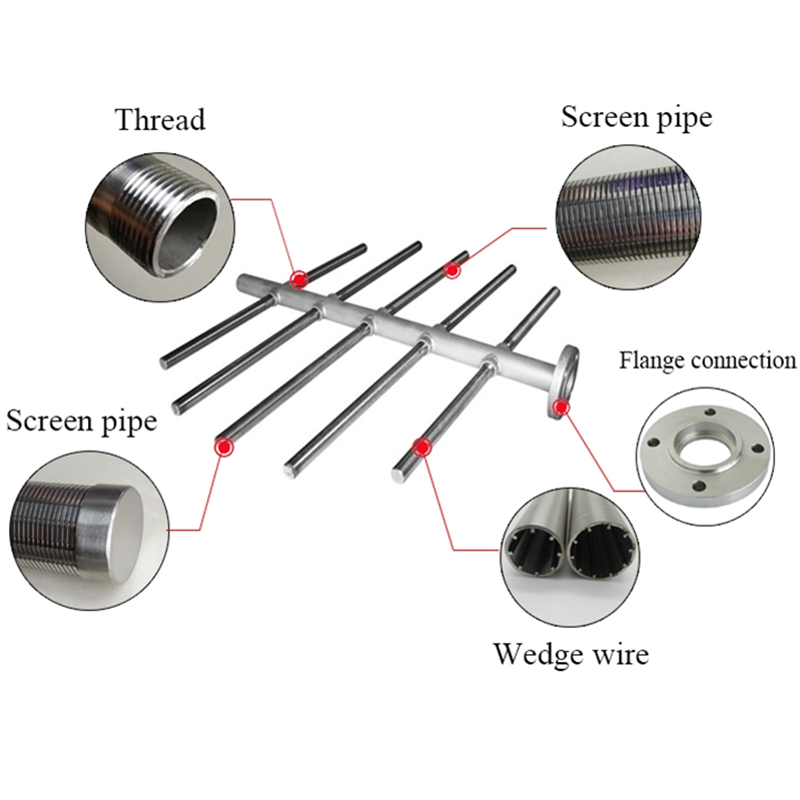 Wedge Wire Stainless Steel Lateral Sand Filter7 Wedge Wire Stainless Steel Lateral Sand Filter7