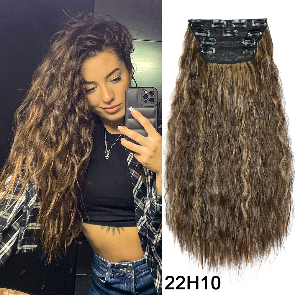 11 Clip In Hair Extension Corn Wave