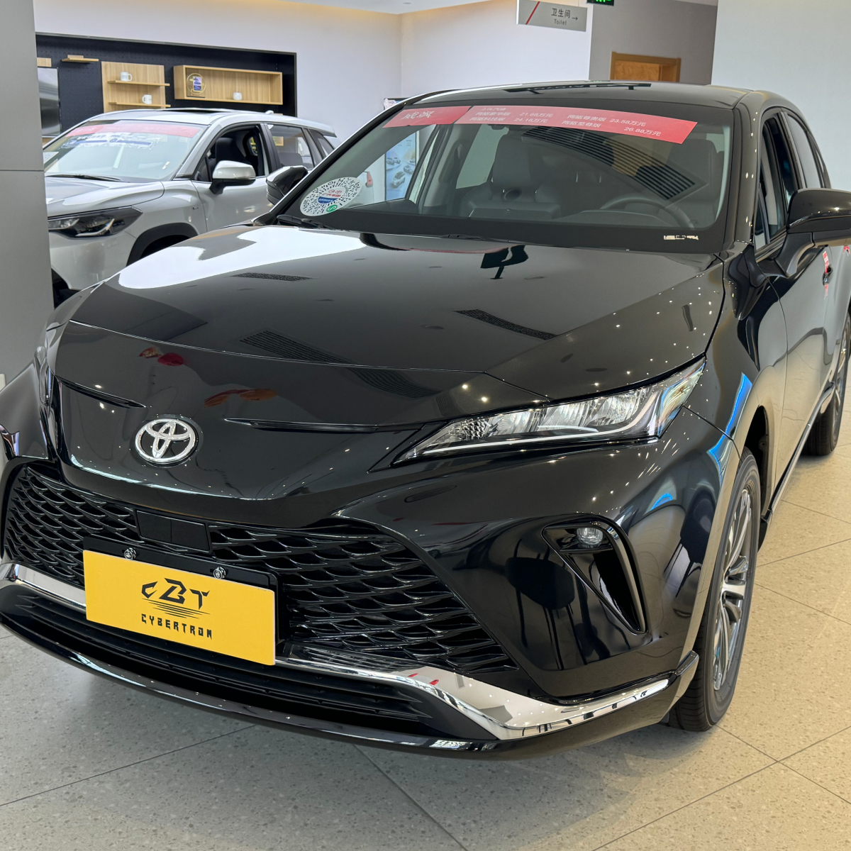 Frameless side window Frameless side window