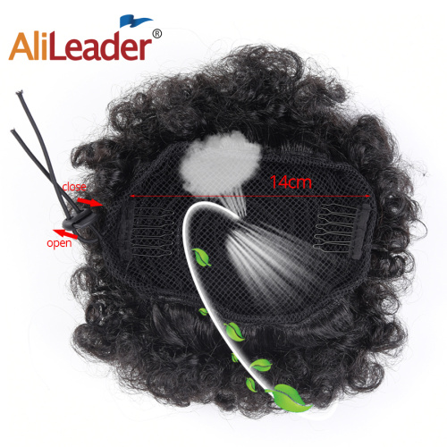Afro Curly Drawstring Hair Puff Chignon with Combs Supplier, Supply Various Afro Curly Drawstring Hair Puff Chignon with Combs of High Quality