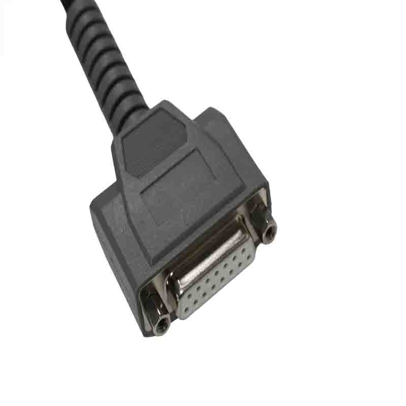 Grey DB15 Cable with Dual Male and Female Connectors Grey DB15 Cable with Dual Male and Female Connectors