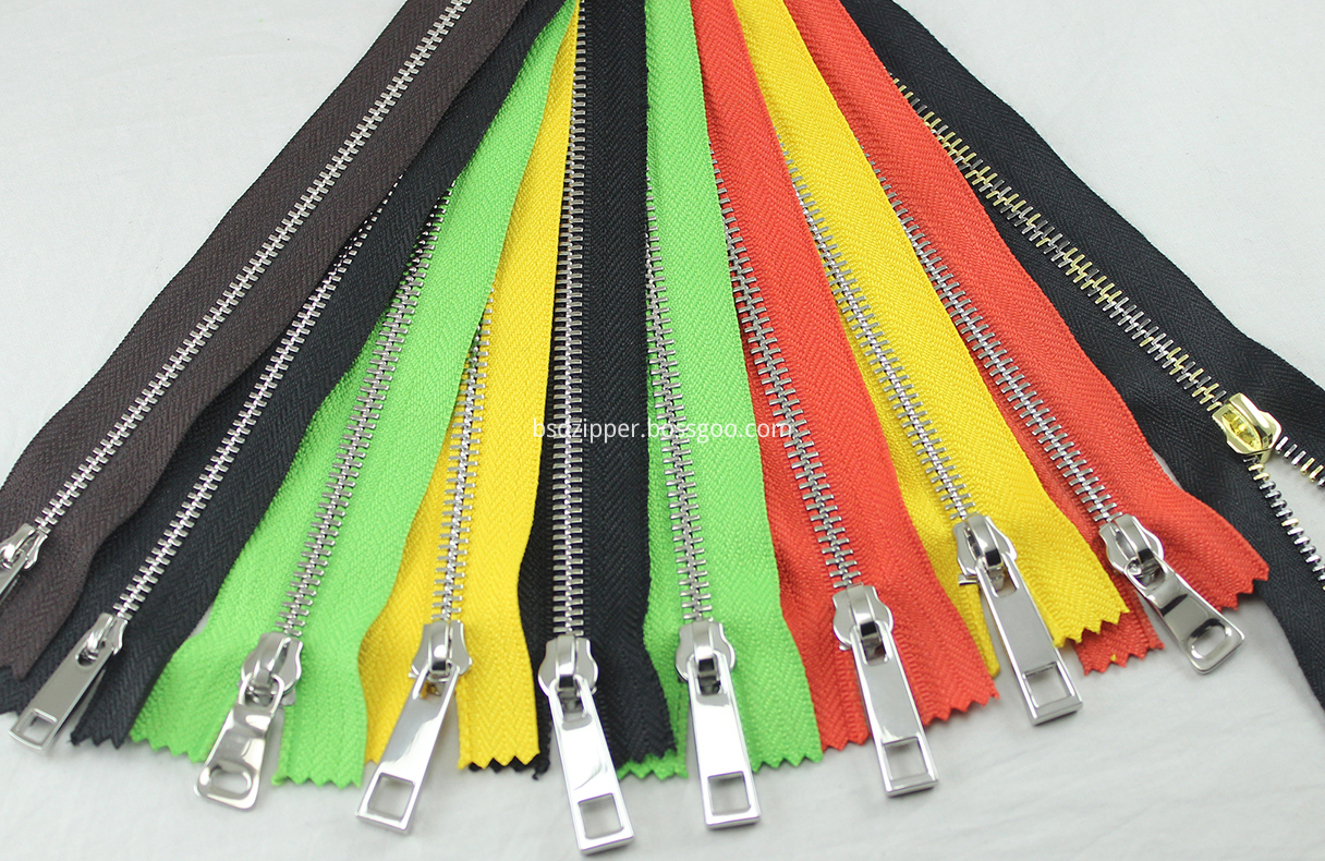 stainless steel zipper