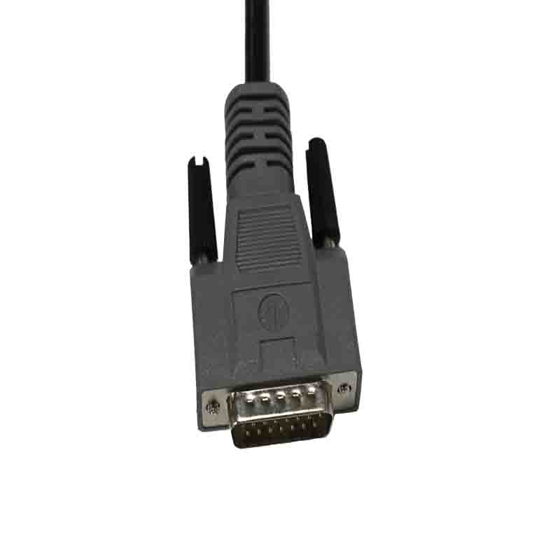 Grey DB15 Cable with Dual Male and Female Connectors Grey DB15 Cable with Dual Male and Female Connectors