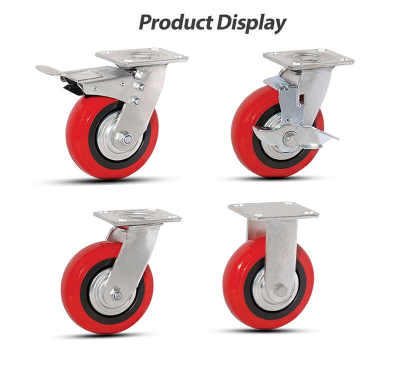 Polyurethane Castor Industrial Wheel Polyurethane Castor Industrial Wheel