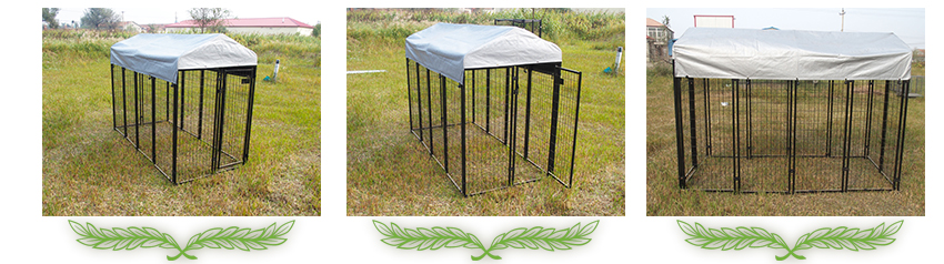 niche grand chien soudé large wire welded dog kennel