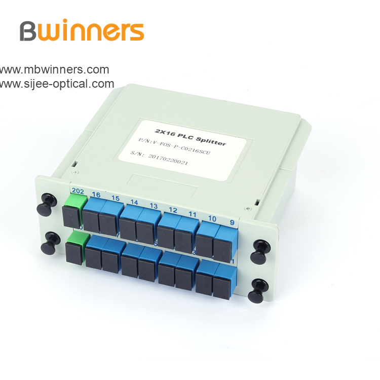 Module d'insertion 2x16 Plc Splitter avec connecteur Sc Upc Insertion Module 2x16 Plc Splitter With Sc Upc Connector