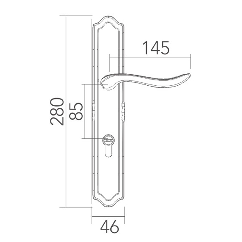 European style classical door lock European style classical door lock