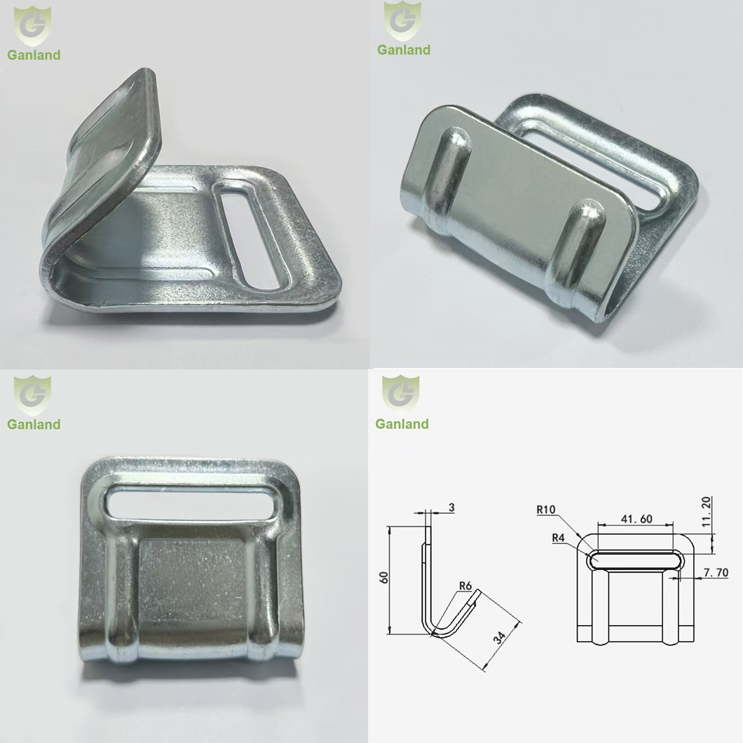 Steel Flat Hook With Ribs For Curtainsider Steel Flat Hook With Ribs For Curtainsider