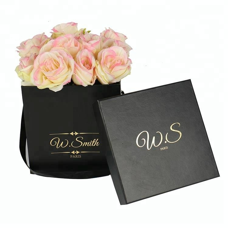 Luxe witte vierkante ontwerp bloem kartonnen geschenkdoos Luxury White Square Design Flower Cardboard Gift Box