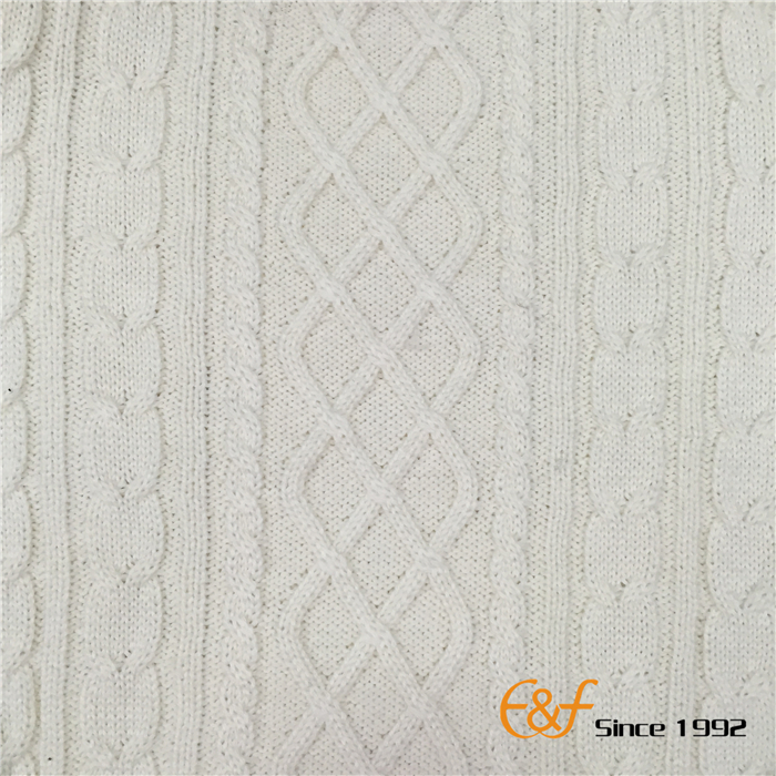 Pure Color Cable Sweater Fabric Pure Color Cable Sweater Fabric
