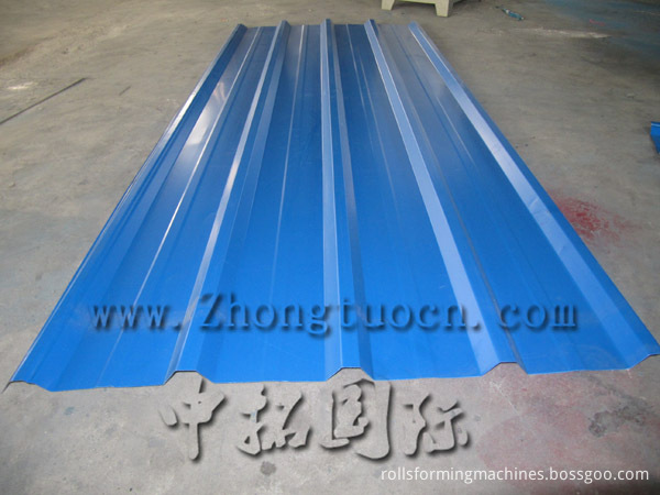 Color steel roofing sheet making process roofing panel roll forming line