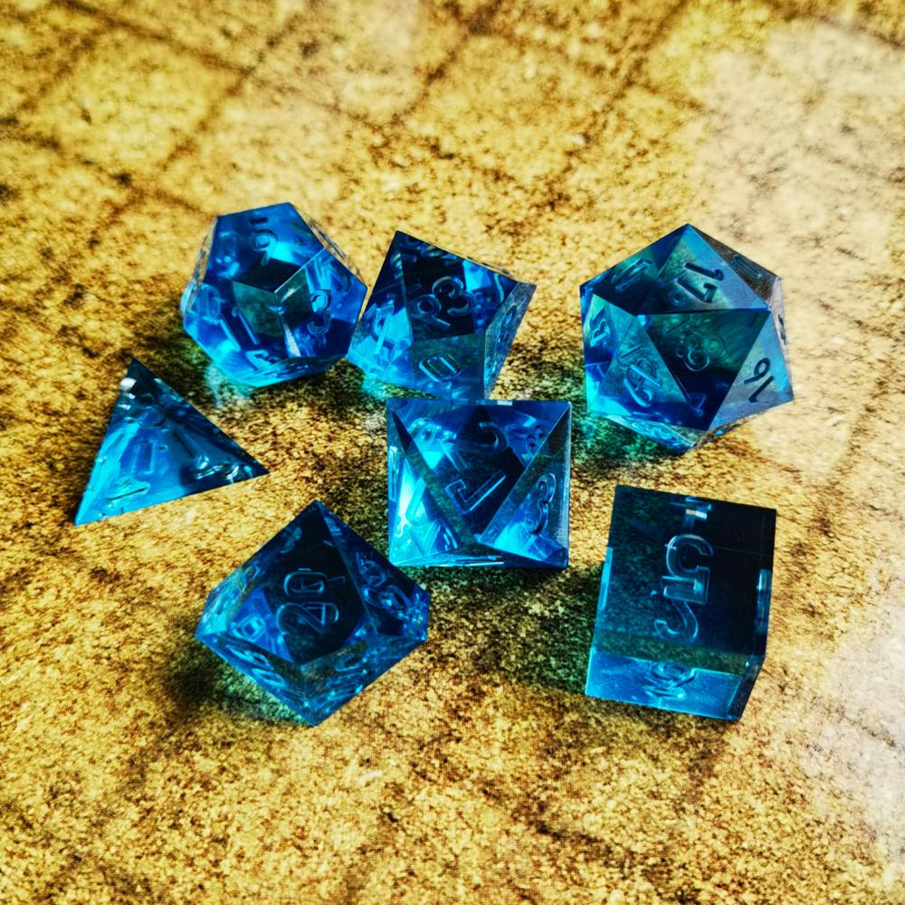 Clear Unpainted Sharp Edge Dnd Dice Set 2 Clear Unpainted Sharp Edge Dnd Dice Set 2